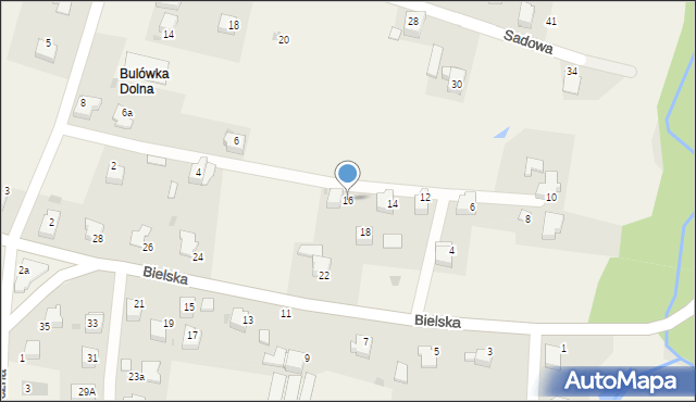 Roczyny, Bielska, 16, mapa Roczyny