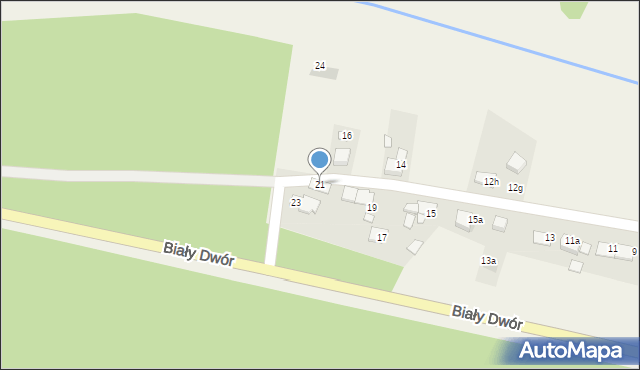 Rudy, Biały Dwór, 21, mapa Rudy