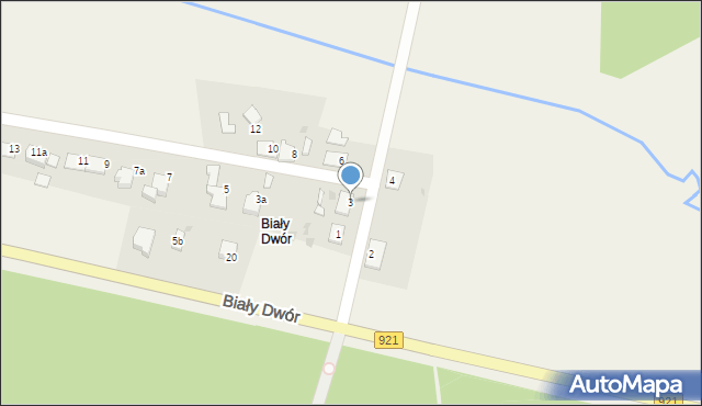 Rudy, Biały Dwór, 3, mapa Rudy