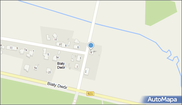 Rudy, Biały Dwór, 4, mapa Rudy