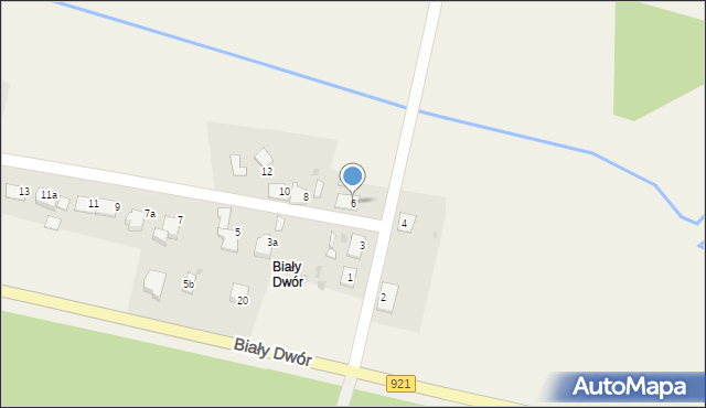 Rudy, Biały Dwór, 6, mapa Rudy