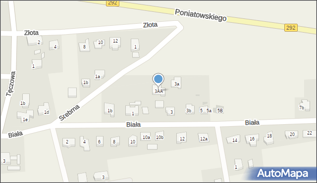 Ruszowice, Biała, 3AA, mapa Ruszowice