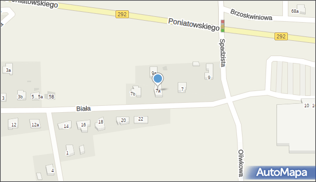 Ruszowice, Biała, 7a, mapa Ruszowice