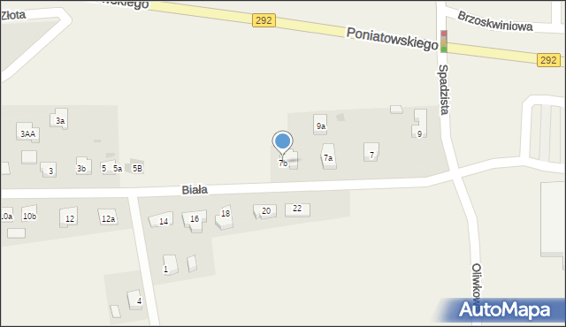 Ruszowice, Biała, 7b, mapa Ruszowice