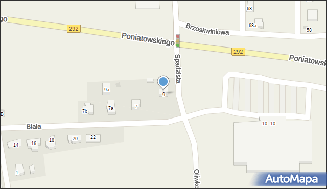 Ruszowice, Biała, 9, mapa Ruszowice