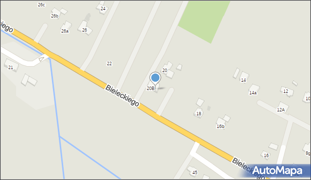 Rymanów, Bieleckiego, dr., 20a, mapa Rymanów