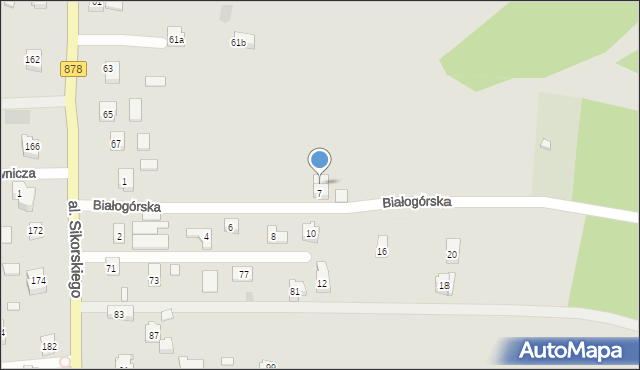 Rzeszów, Białogórska, 9, mapa Rzeszów