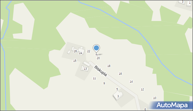 Siepraw, Biskupia, 21, mapa Siepraw