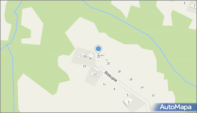 Siepraw, Biskupia, 22, mapa Siepraw