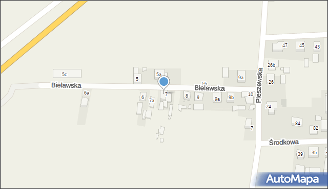 Skalmierzyce, Bielawska, 7b, mapa Skalmierzyce