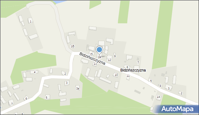 Skarbka, Bidzińszczyzna, 14, mapa Skarbka