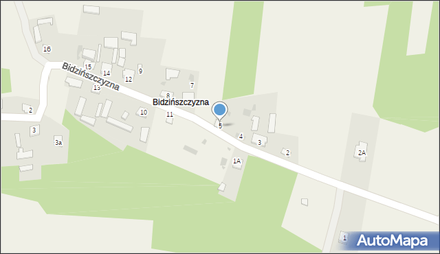 Skarbka, Bidzińszczyzna, 5, mapa Skarbka