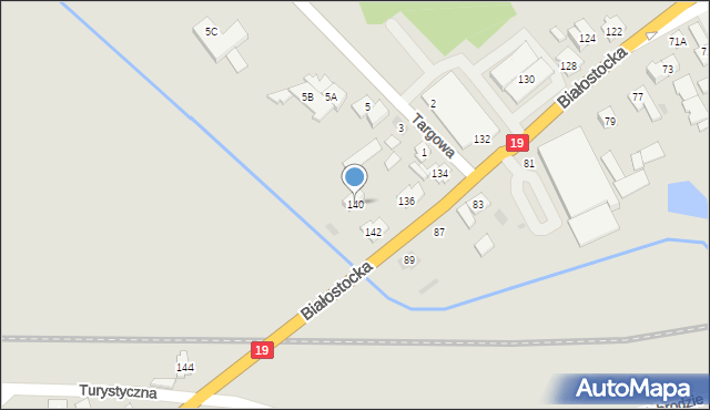 Sokółka, Białostocka, 140, mapa Sokółka