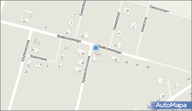 Środa Wielkopolska, Białkowskiego, 1, mapa Środa Wielkopolska