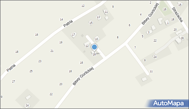 Staszkówka, Bitwy Gorlickiej, 14, mapa Staszkówka