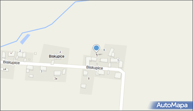 Stobno, Biskupice, 5, mapa Stobno