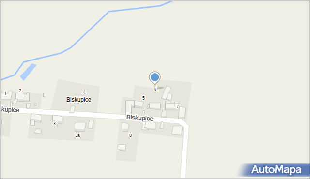 Stobno, Biskupice, 6, mapa Stobno