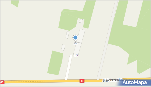 Stromiec, Białobrzeska, 204, mapa Stromiec