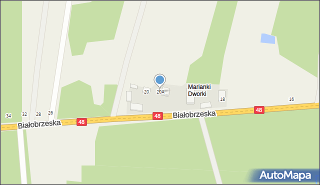 Stromiec, Białobrzeska, 20A, mapa Stromiec