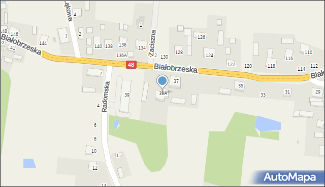 Stromiec, Białobrzeska, 39A, mapa Stromiec