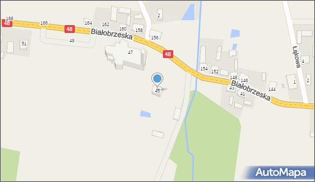 Stromiec, Białobrzeska, 45, mapa Stromiec