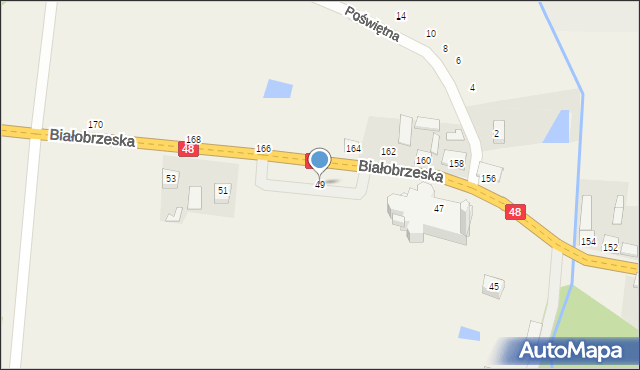 Stromiec, Białobrzeska, 49, mapa Stromiec