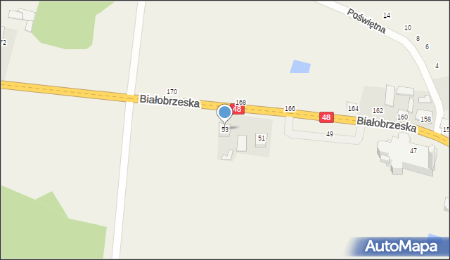 Stromiec, Białobrzeska, 53, mapa Stromiec