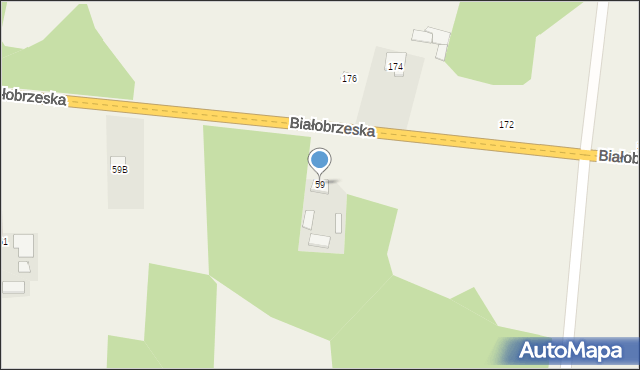 Stromiec, Białobrzeska, 59, mapa Stromiec