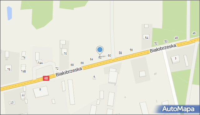 Stromiec, Białobrzeska, 62, mapa Stromiec