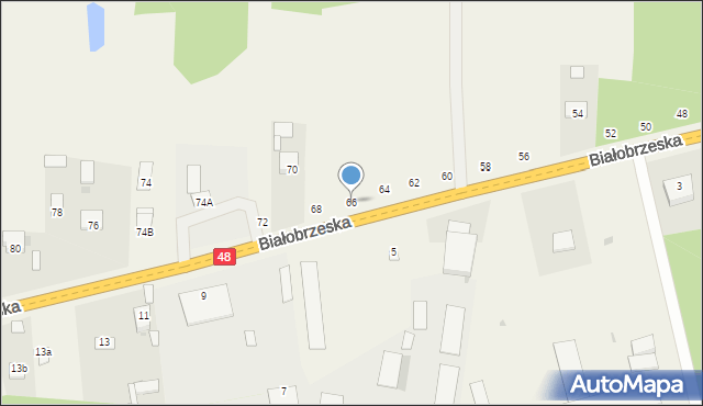 Stromiec, Białobrzeska, 66, mapa Stromiec