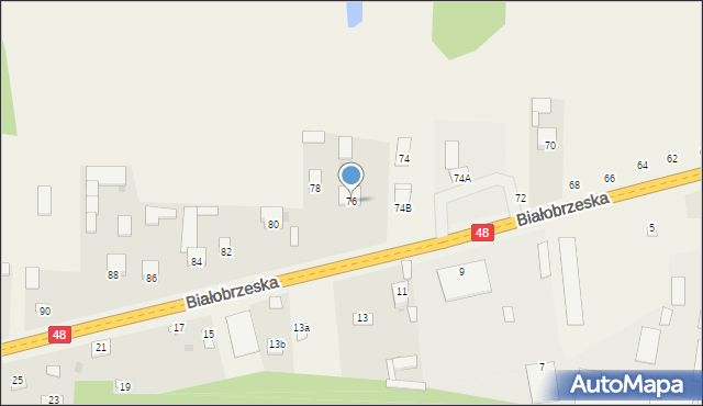 Stromiec, Białobrzeska, 76, mapa Stromiec