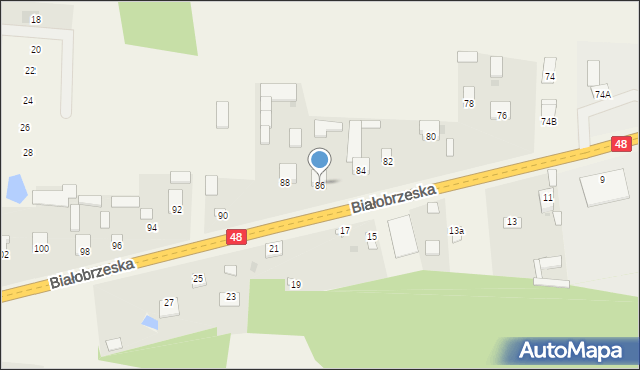 Stromiec, Białobrzeska, 86, mapa Stromiec