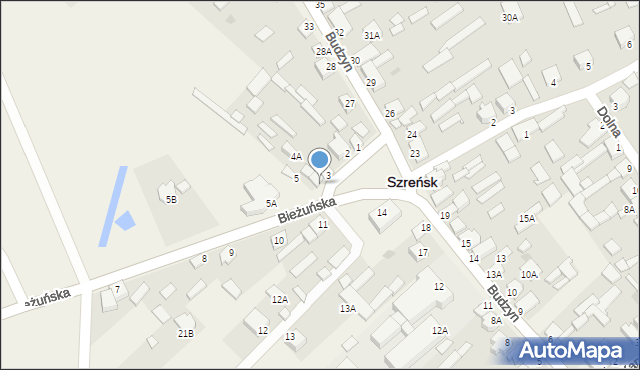 Szreńsk, Bieżuńska, 4, mapa Szreńsk