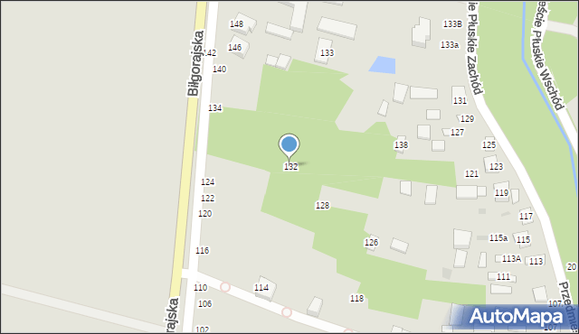 Tarnogród, Biłgorajska, 132, mapa Tarnogród