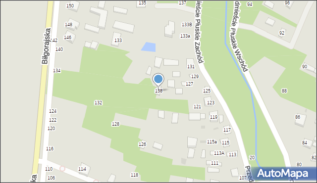 Tarnogród, Biłgorajska, 138, mapa Tarnogród