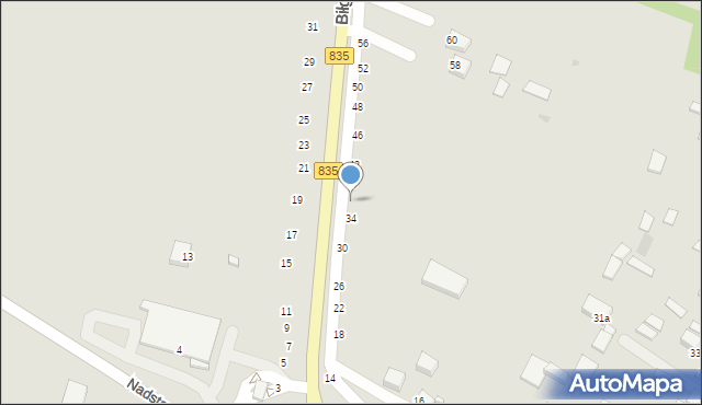 Tarnogród, Biłgorajska, 36, mapa Tarnogród