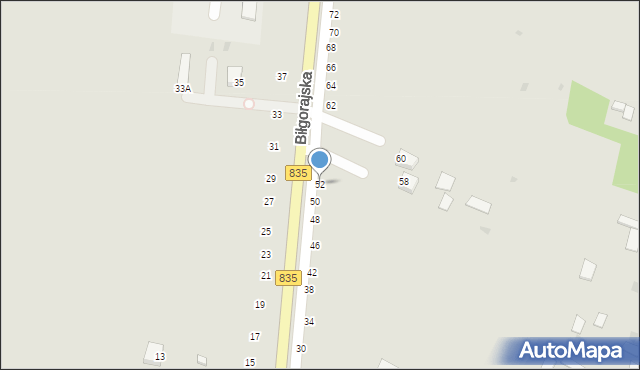 Tarnogród, Biłgorajska, 52, mapa Tarnogród
