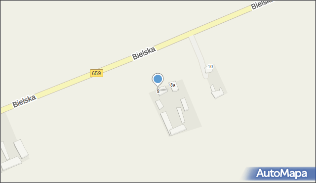 Topczewo, Bielska, 8, mapa Topczewo