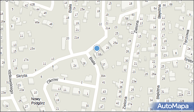 Toruń, Biała, 35, mapa Torunia