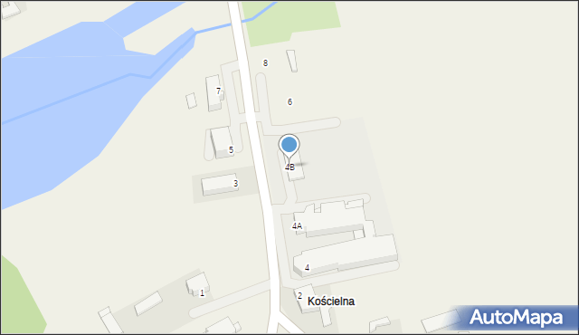 Turośń Kościelna, Białostocka, 4B, mapa Turośń Kościelna