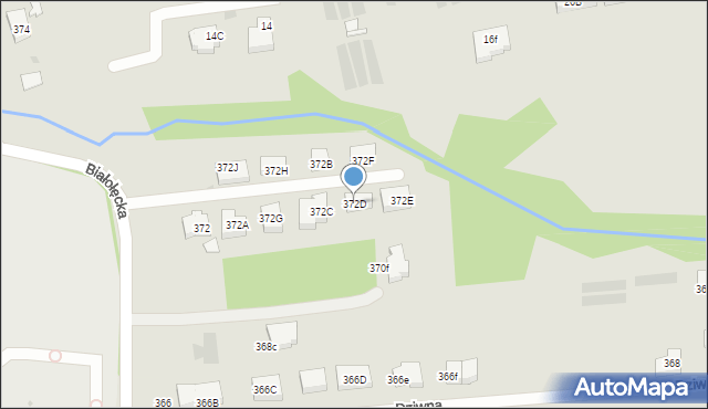 Warszawa, Białołęcka, 372D, mapa Warszawy