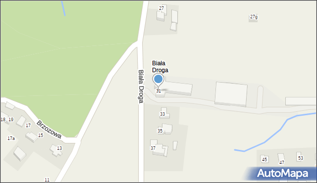 Wieprz, Biała Droga, 31, mapa Wieprz