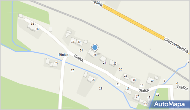 Wola Filipowska, Białka, 26, mapa Wola Filipowska