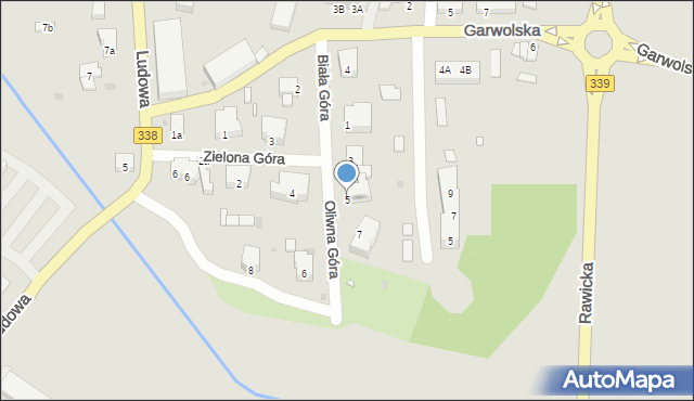 Wołów, Biała Góra, 5, mapa Wołów