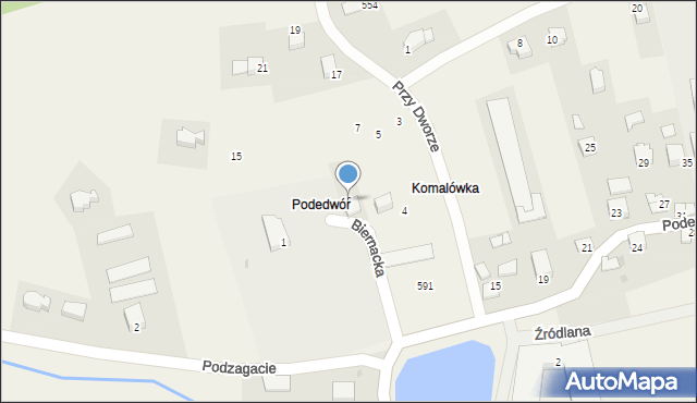 Wołowice, Biernacka, 6, mapa Wołowice