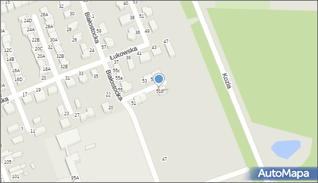 Wrocław, Białostocka, 51d, mapa Wrocławia