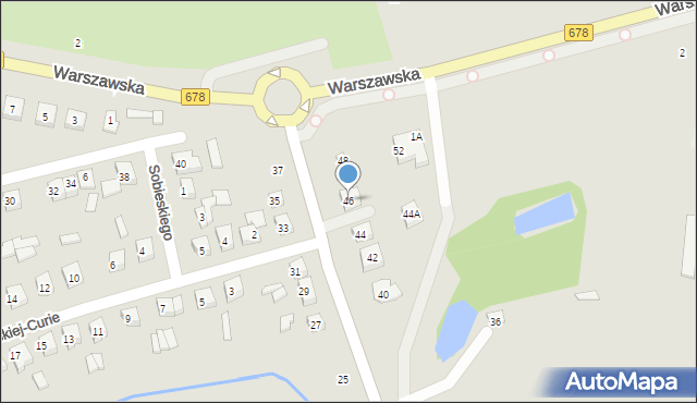 Wysokie Mazowieckie, Białostocka, 46, mapa Wysokie Mazowieckie