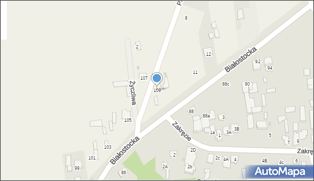 Wyszków, Białostocka, 109, mapa Wyszków