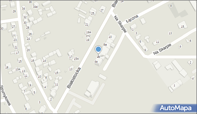 Wyszków, Białostocka, 4b, mapa Wyszków