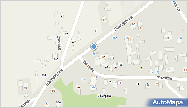 Wyszków, Białostocka, 88, mapa Wyszków